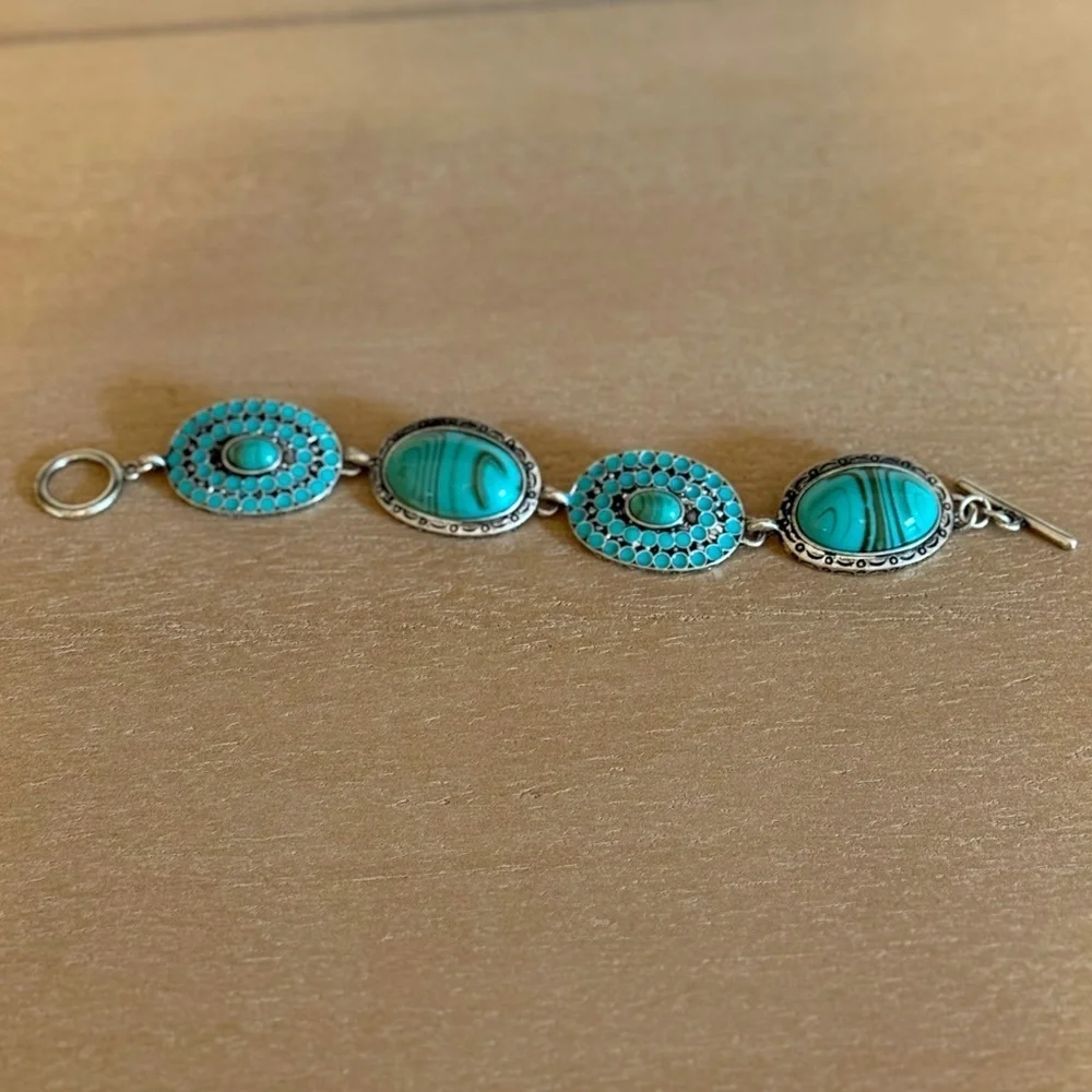Turquoise and Silver Bracelet